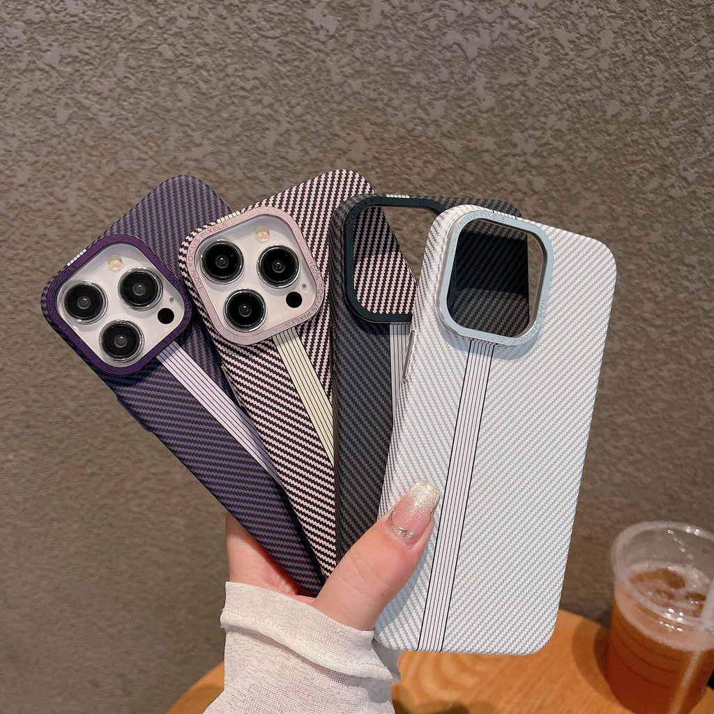 Carbon Fiber Grain Frosted iPhone Case - Viexta