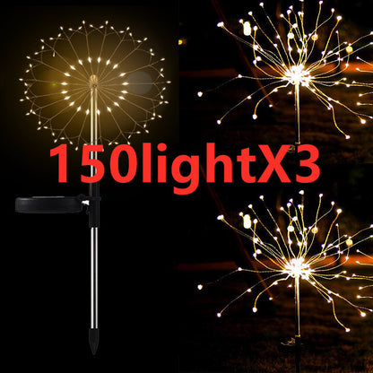 New Ground Plug Solar Fireworks Light