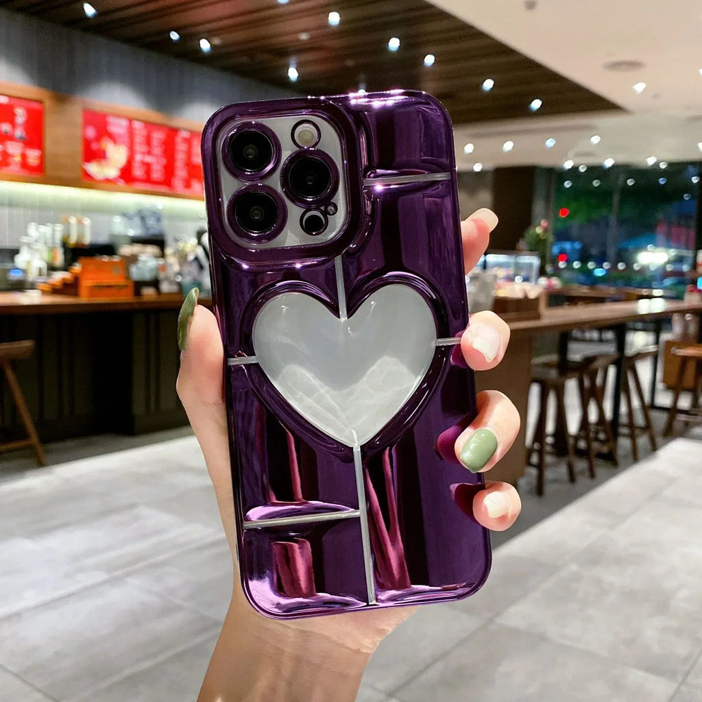 electroplated-love-iphone-case - Viexta