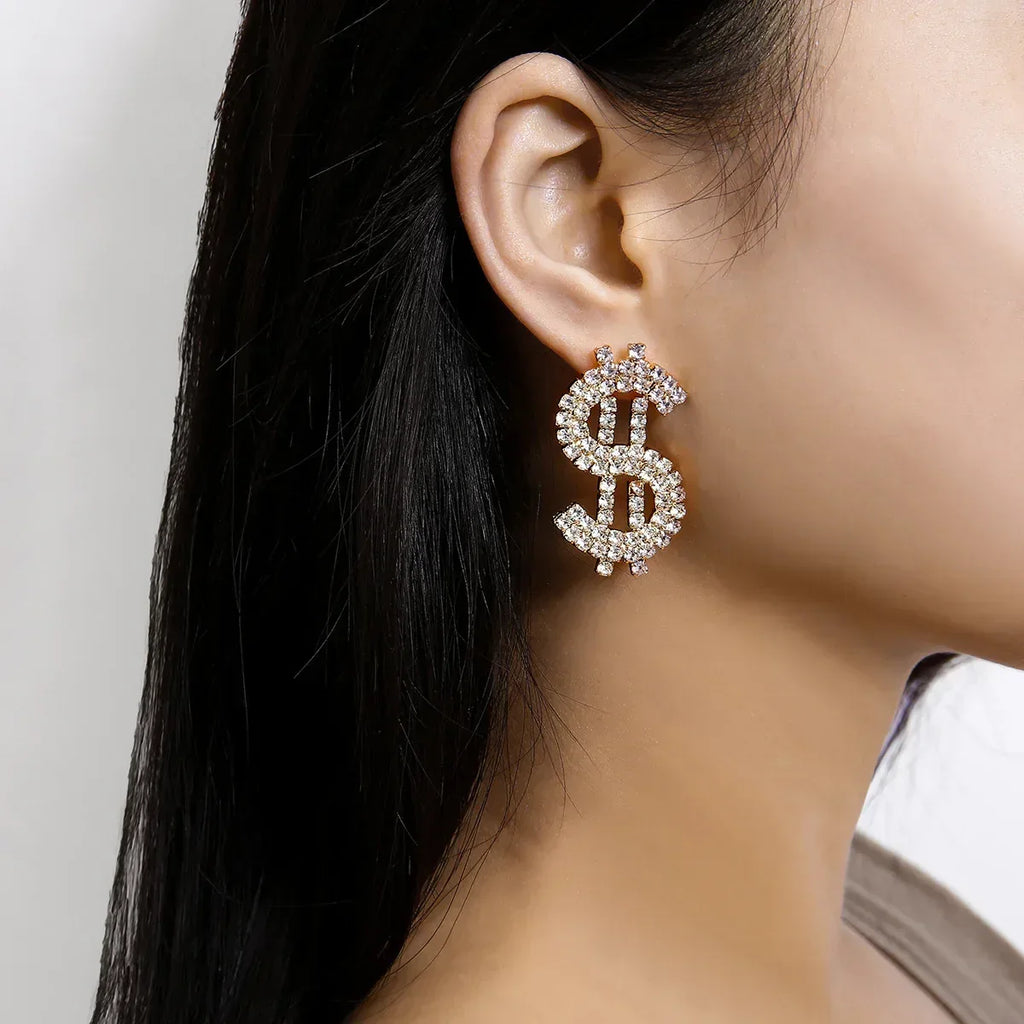 Coin symbol long earring - Viexta