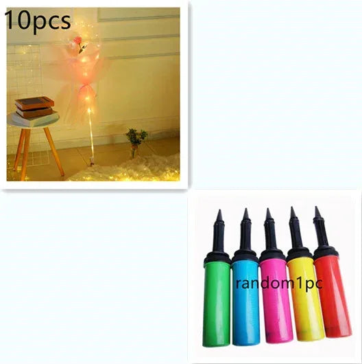 LED Luminous Balloon Rose Bouquet - Viexta