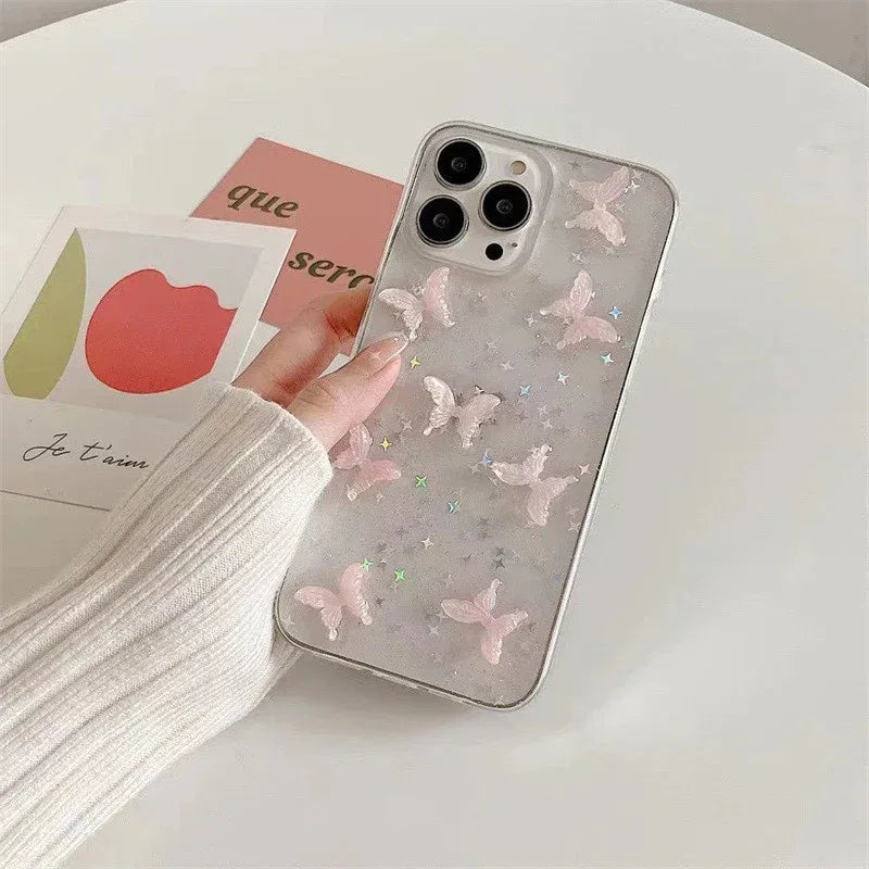 Butterfly Sequins iPhone Case - Viexta