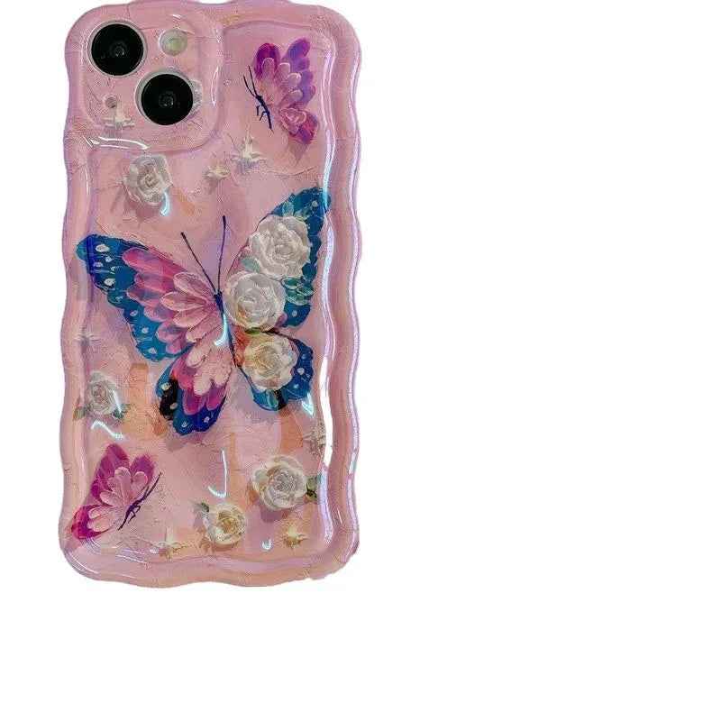 blue-light-meteorite-flower-phone-case - Viexta