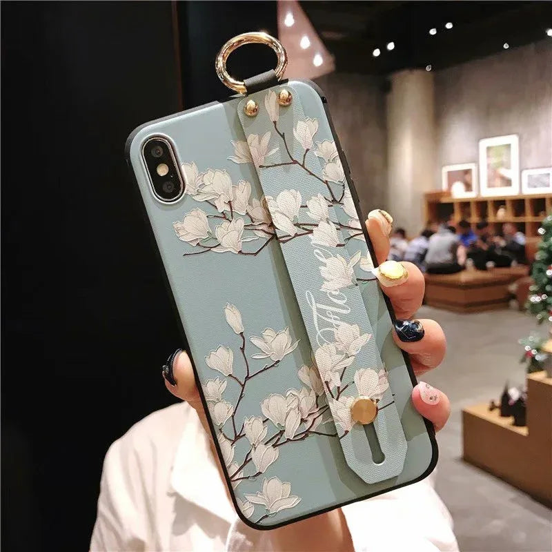 embossed-vintage-flower-for-iphone-samsung-case - Viexta