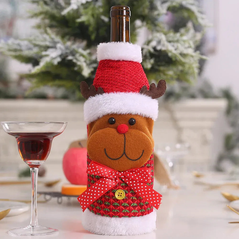 christmas-decorations-christmas-wine-bottle-socks - Viexta