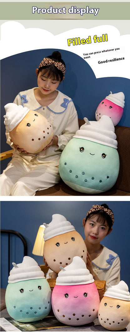 Ice Cream Milky Cup Bubble Tea Plush Toy