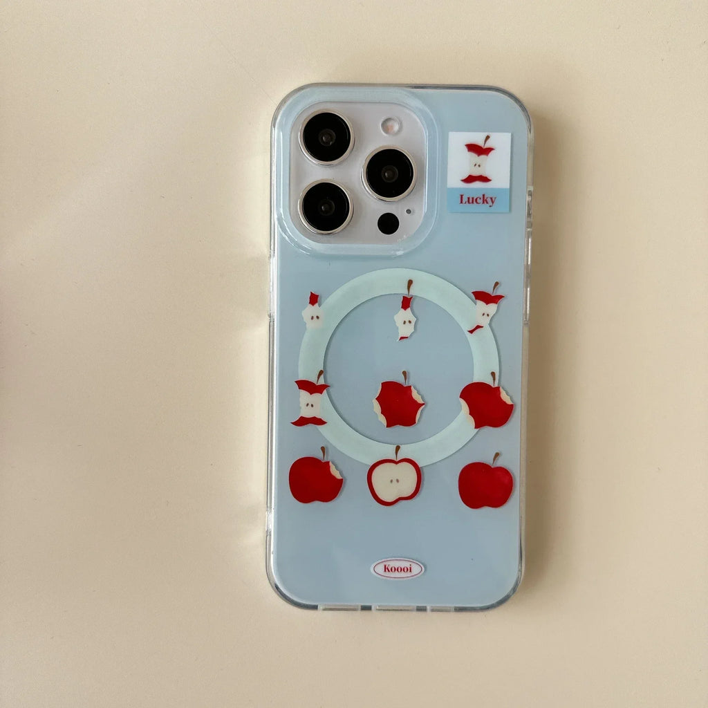 Blue Background Magnetic Pendant iPhone Case - Viexta