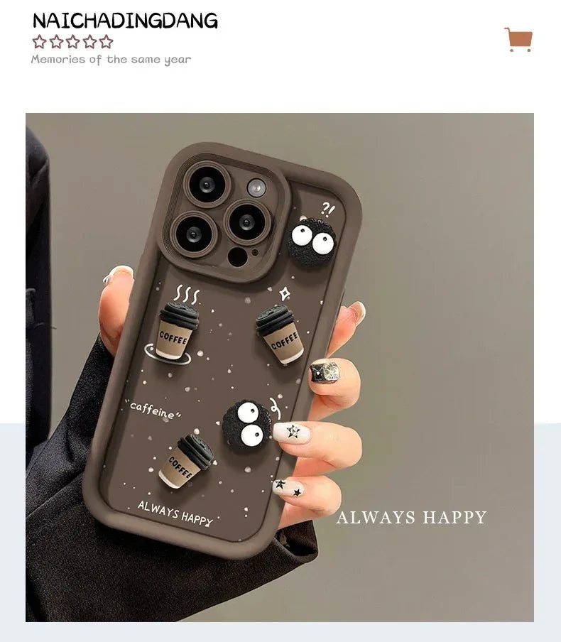 Cute Briquette Biscuit Drop-resistant Soft IPhone Case - Viexta