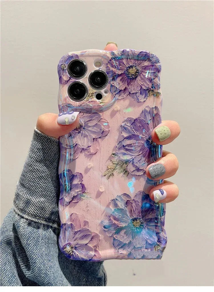 advanced-art-oil-painting-flower-phone-case - Viexta