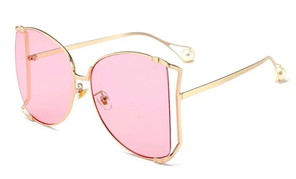 Square Women Metal Frame Sunglasses - Viexta