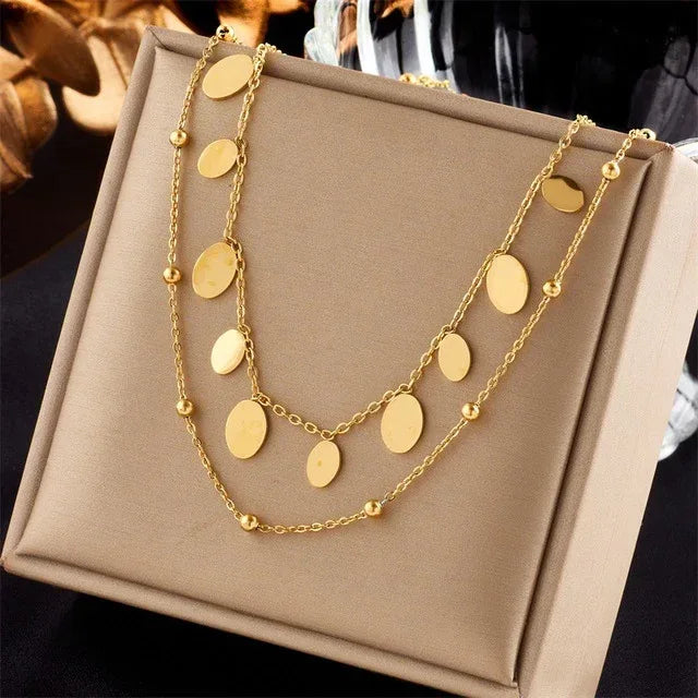 316L Stainless Steel Beaded Necklace - Viexta