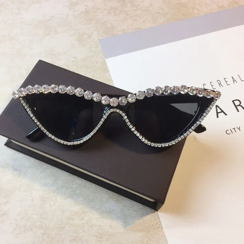 Luxury Diamond Cat Shades Sunglasses - Viexta