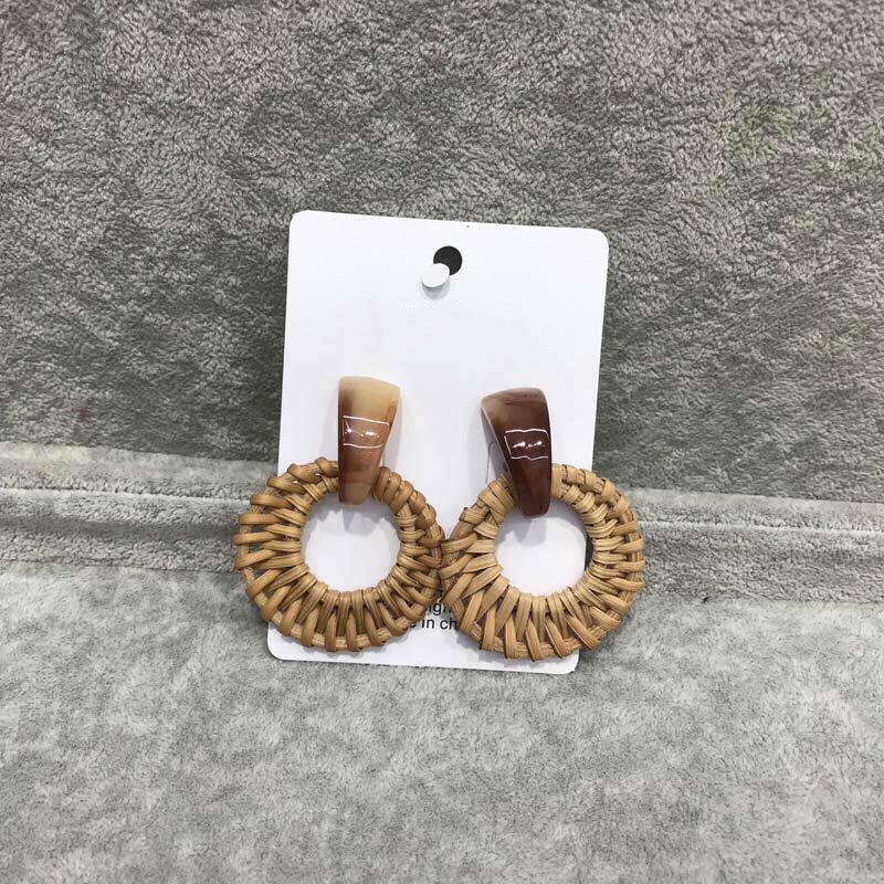 Vintage Rattan Earrings - Viexta