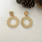 Vintage Rattan Earrings - Viexta