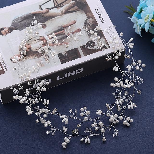 Crystal Pearl Hair Accessories - Viexta