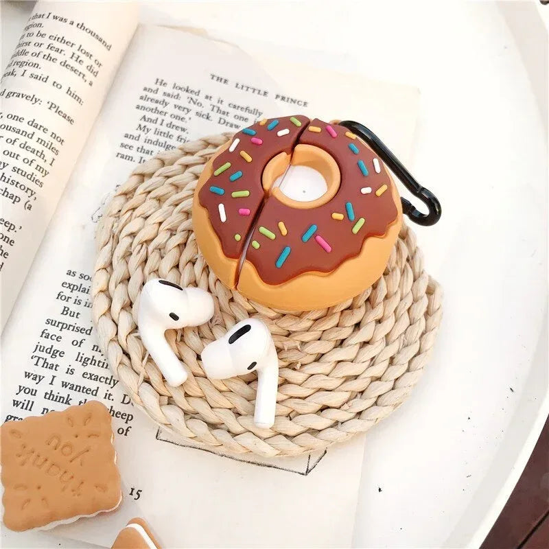 Donuts Silicon IPHONE Air pod Case - Viexta