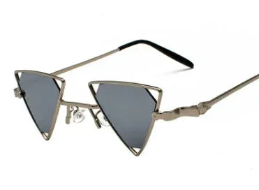Punk wind triangle hollow sunglasses - Viexta