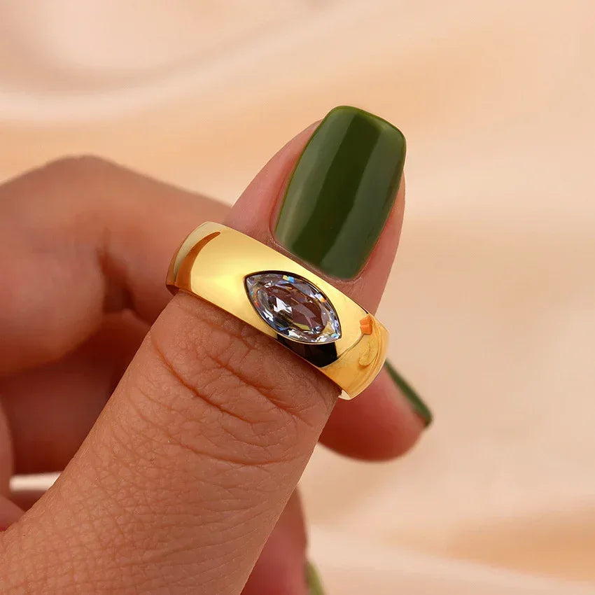 Princess Transparent Square Ring - Viexta