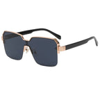 Minimalist Light Luxury Half Frame Sunglasses - Viexta