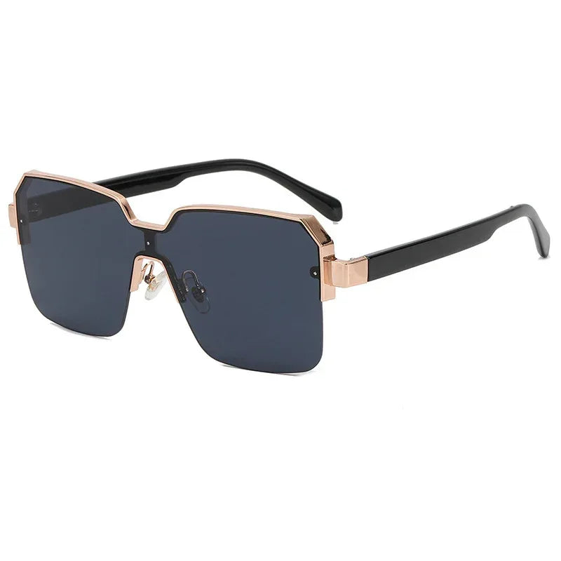 Minimalist Light Luxury Half Frame Sunglasses - Viexta