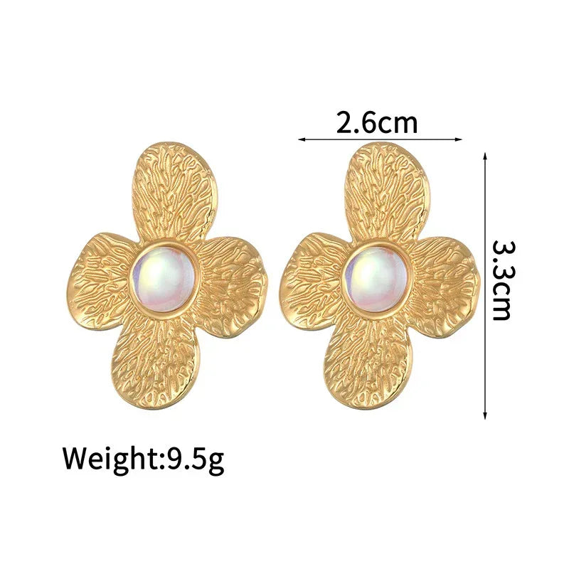 Irregular Flower Earrings - Viexta
