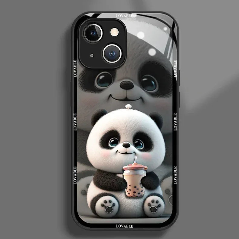 Panda Glass iPhone Case - Viexta