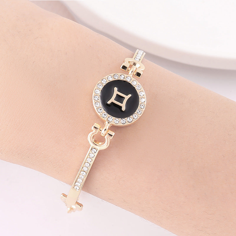 Stainless Steel 12 Constellation Bracelet