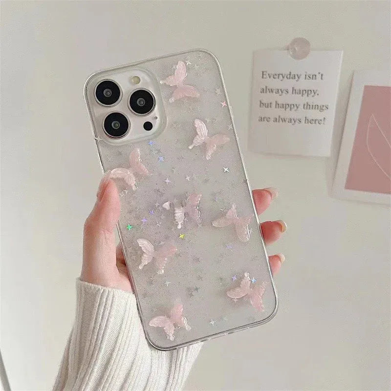 Butterfly Sequins iPhone Case - Viexta