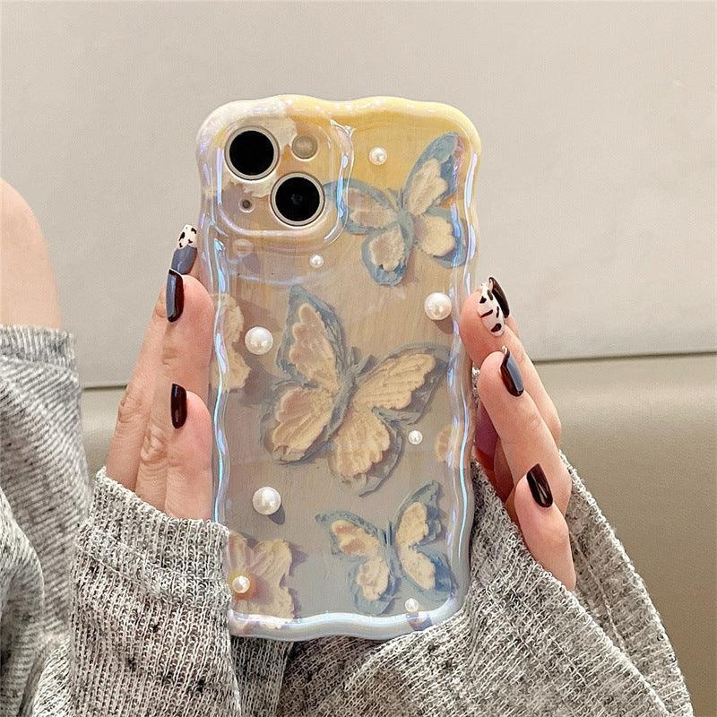 blue-light-butterfly-bracelet-iphone-case - Viexta