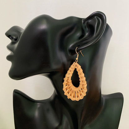 Vintage Rattan Earrings