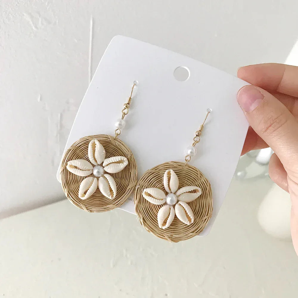 Vintage Rattan Earrings - Viexta