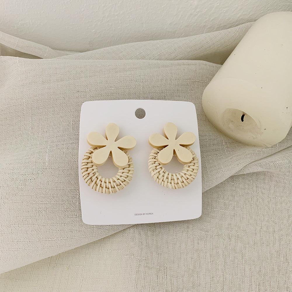 Vintage Rattan Earrings - Viexta