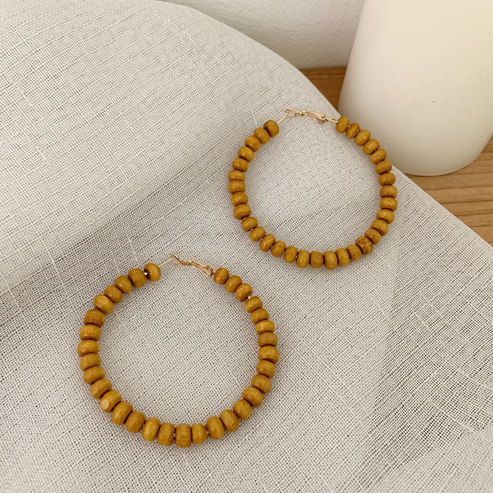 Vintage Rattan Earrings