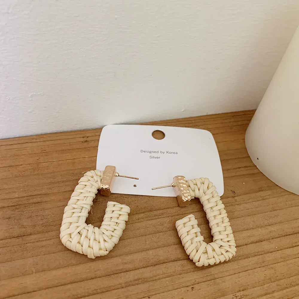 Vintage Rattan Earrings - Viexta