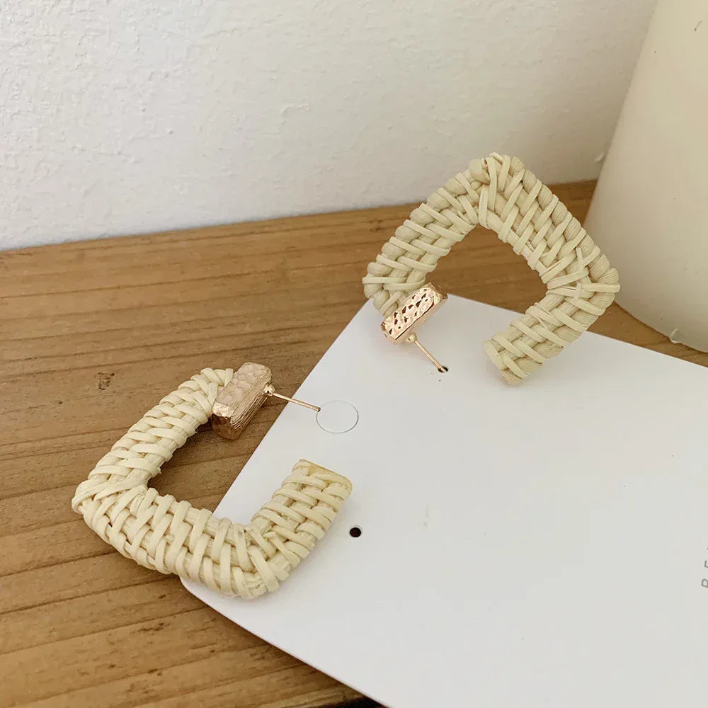 Vintage Rattan Earrings - Viexta
