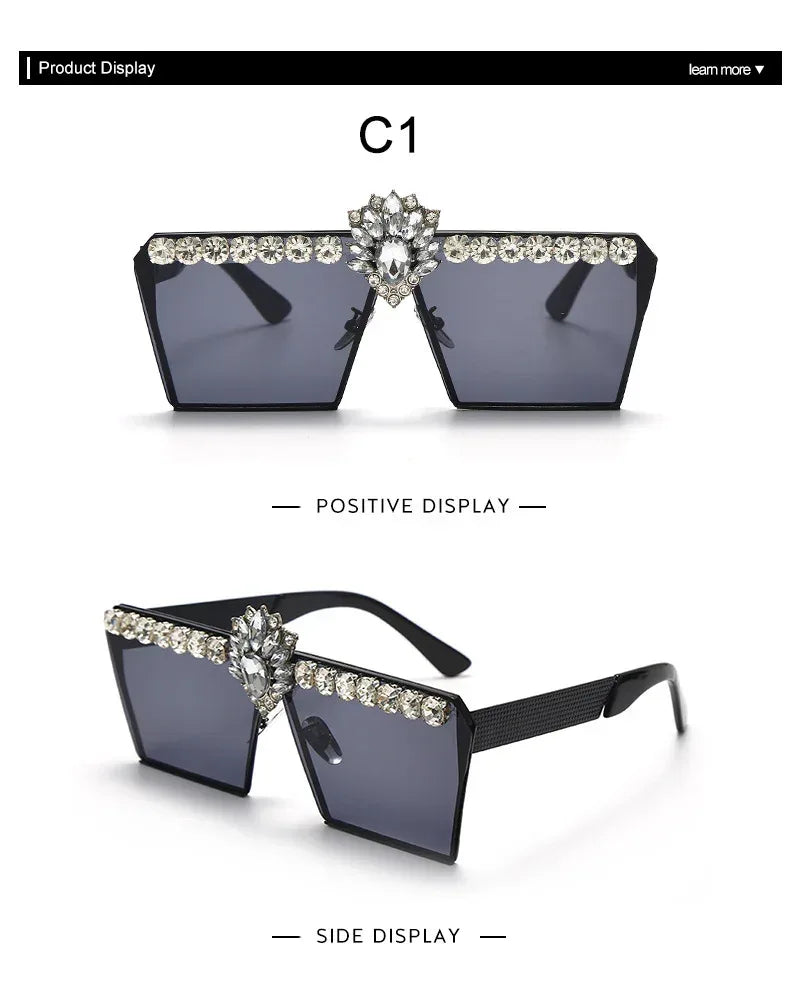 Ladies Fashion Square Sunglasses - Viexta