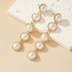 Pearl Long Versatile Elegant Tassel Earrings - Viexta