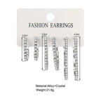 6piece Shiny Hoops - Viexta