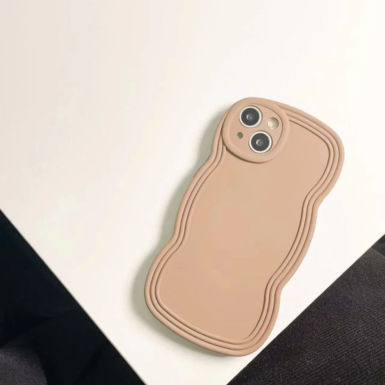 Liquid Solid Color Wavy Edge iPhone Case - Viexta
