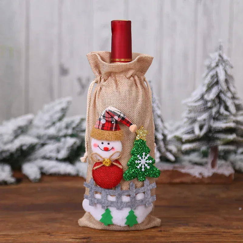 christmas-decorations-christmas-wine-bottle-socks - Viexta