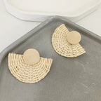 Vintage Rattan Earrings - Viexta