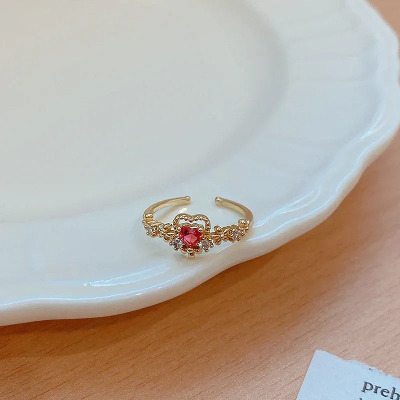 Micro Set Crystal Zircon Pearl Ring - Viexta