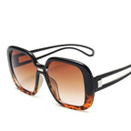 Large frame sunglasses with gradient - Viexta