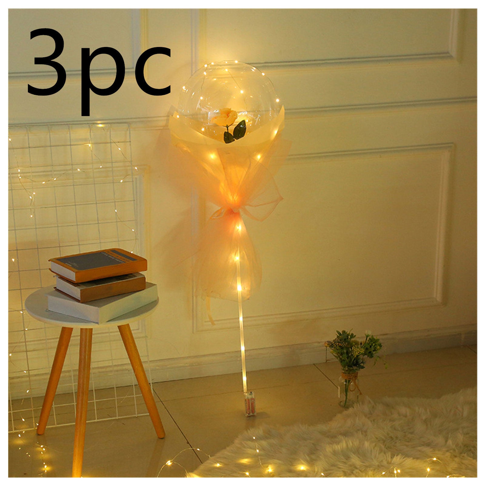LED Luminous Balloon Rose Bouquet