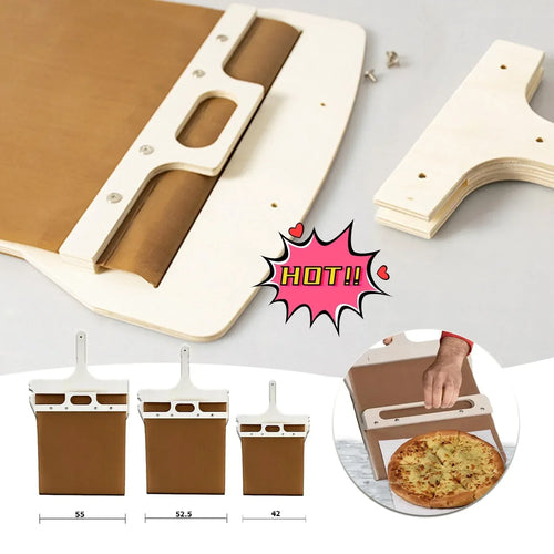 3 Sizes Sliding Pizza Peel Shovel - Viexta