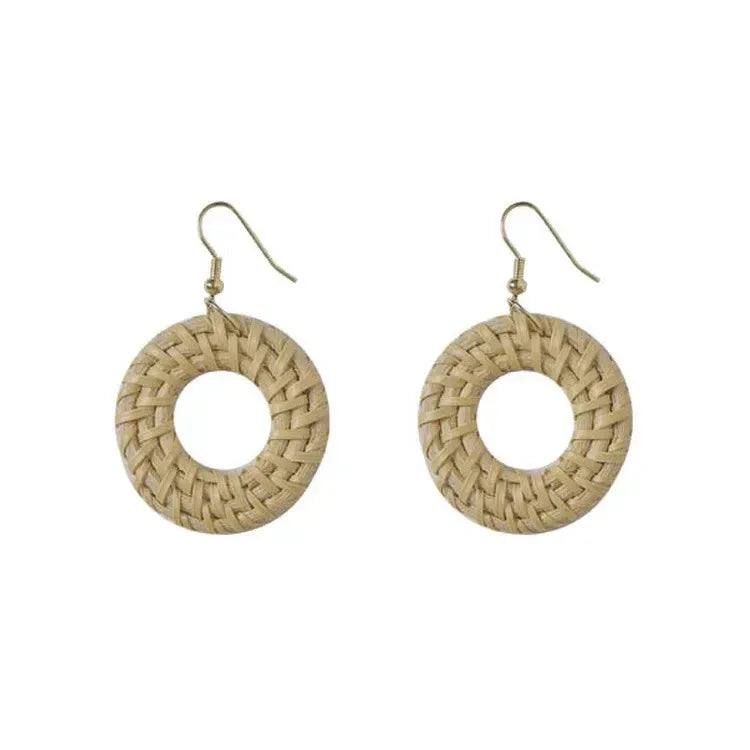 Vintage Rattan Earrings - Viexta