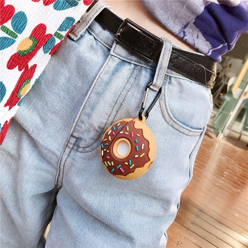 Donuts Silicon IPHONE Air pod Case