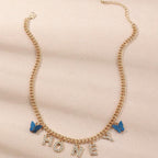 diamond-letter-baby-necklace - Viexta