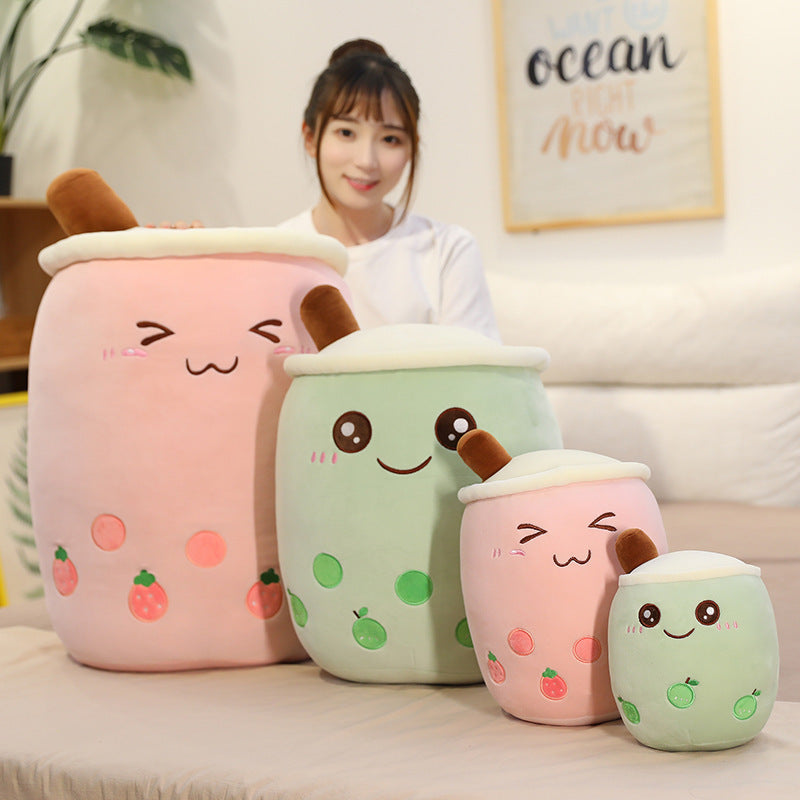 Pearl milk tea cup pillow