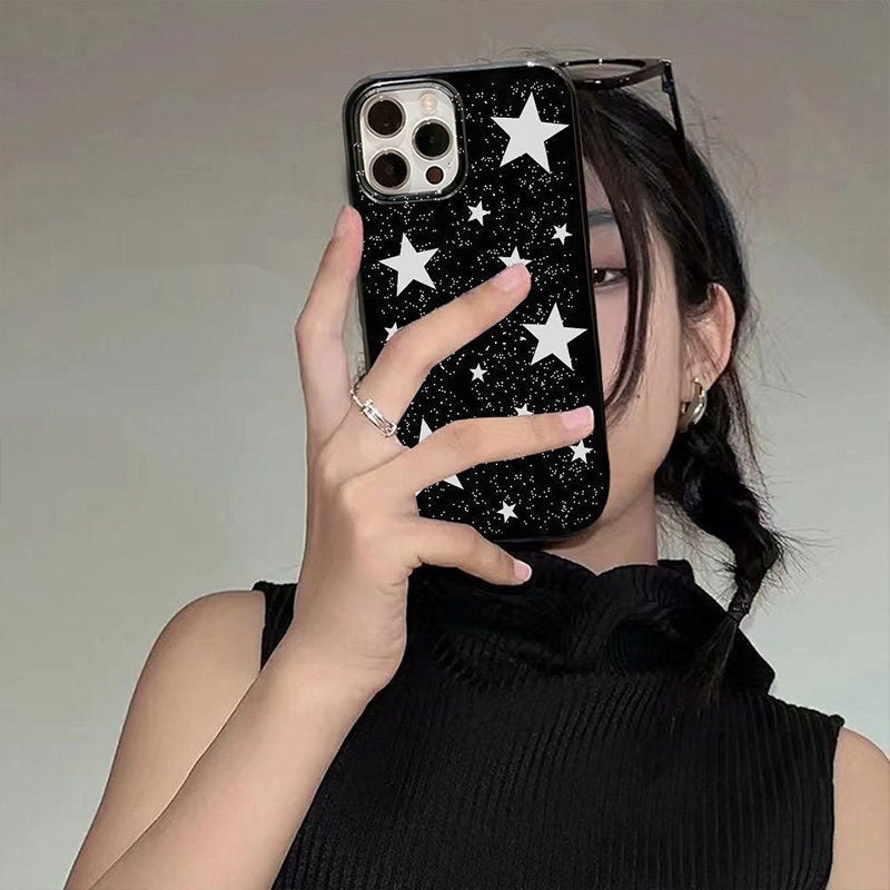 Niche Starry Sky Silicone iPhone Case